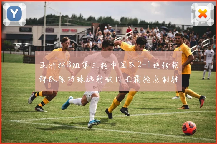 亚洲杯B组第三轮中国队2-1逆转朝鲜队陈巧珠远射破门王霜抢点制胜