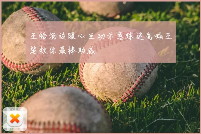 王皓场边暖心互动示意球迷高喊王楚钦你最棒助威